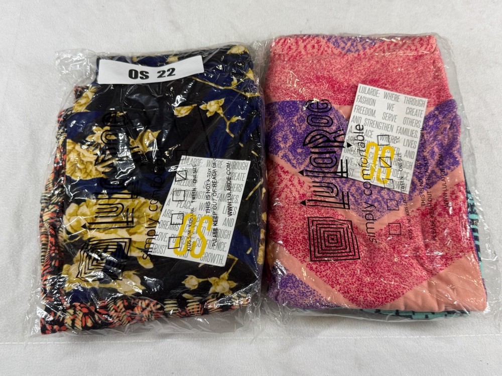 4-Pair LuLaRoe One Size Yoga Workout Leggings OS 22 Soft Stretchy Joggers