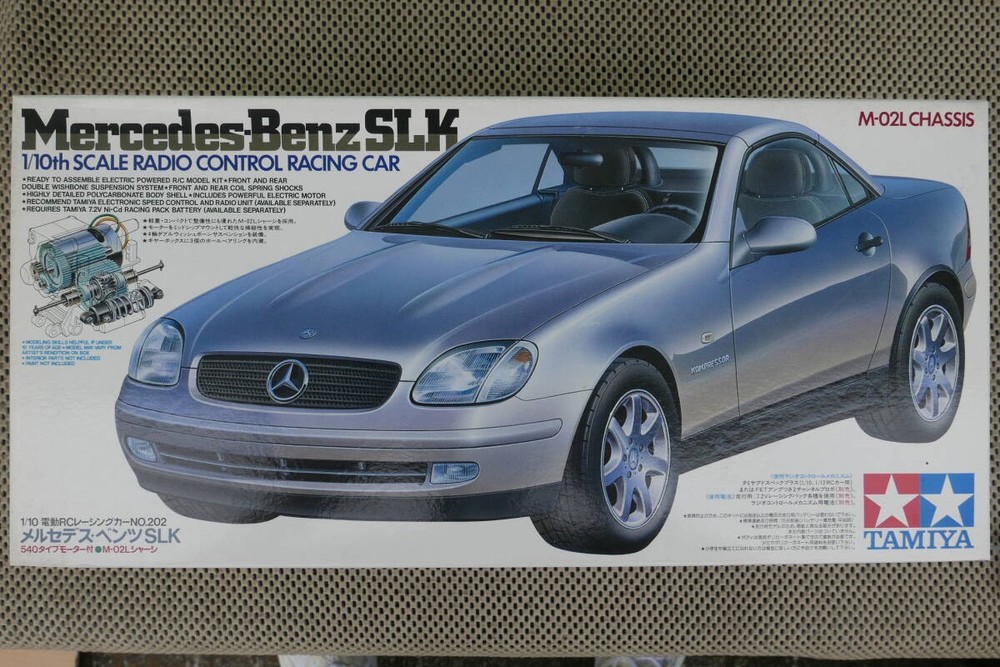 Tamiya 1/10 Mercedes SLK M-02L RC electric race car kit