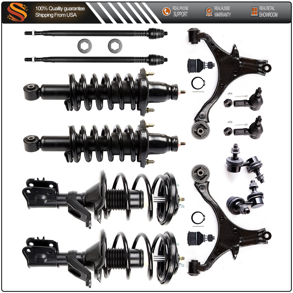 2001-2005 Honda Civic Suspension Kit - Struts, Ball Joints, Control Arms, Tie Rods, Sway Bar  