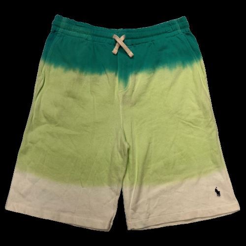 Polo Ralph Lauren Big Boys Dip Dyed Cotton Terry Shorts Blue Green White XL NEW
