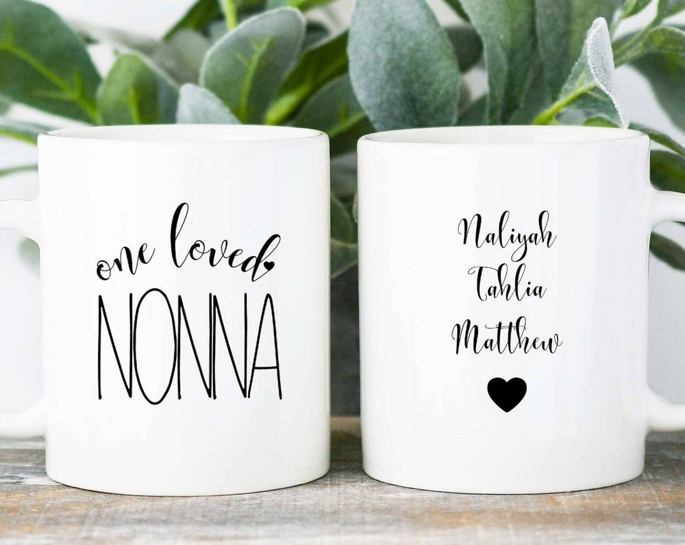 Custom Nonna Mug With Grandkids Names - Perfect Gift for Grandma
