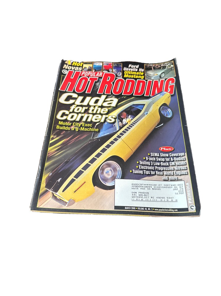 March 2000  HOT RODDING Magazine  Truck Car Parts Rod Racing Dodge Ford Chevy