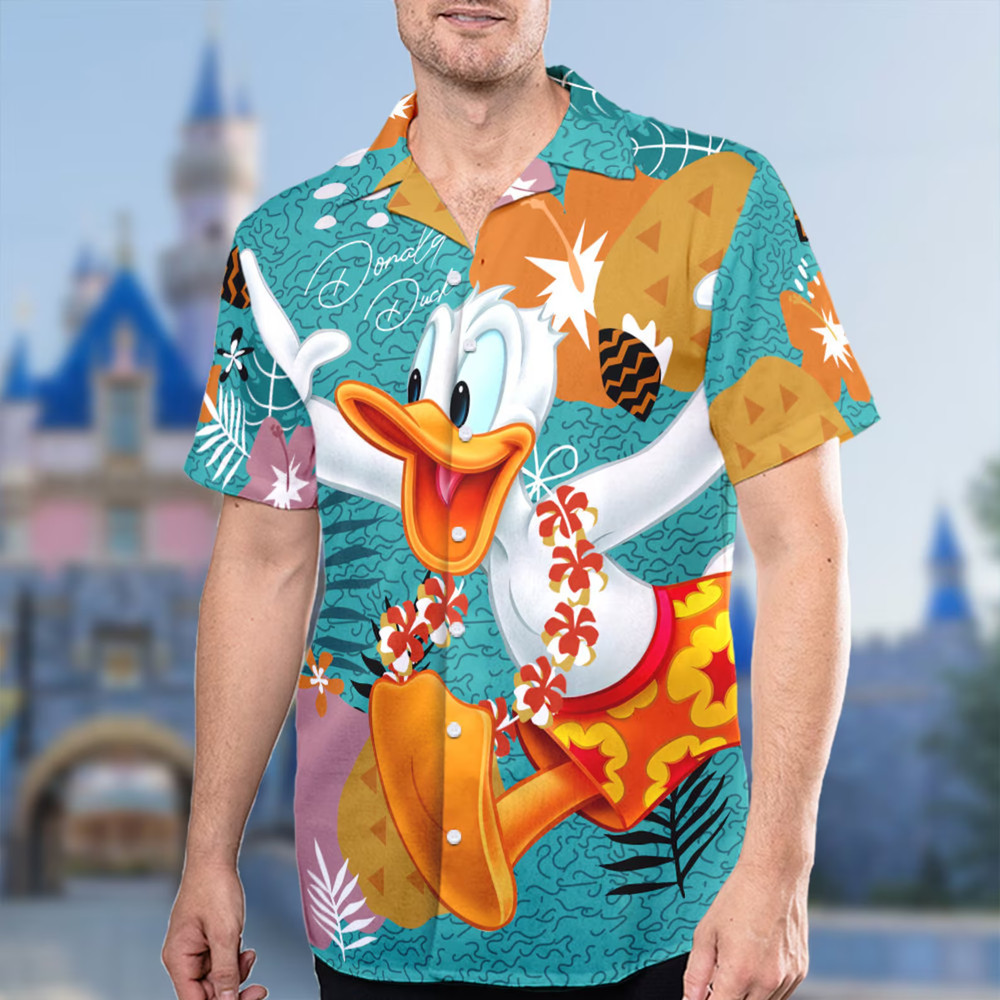Duck Character Summer 3D HAWAII SHIRT All Over Print Best Price Father Day Gift-image