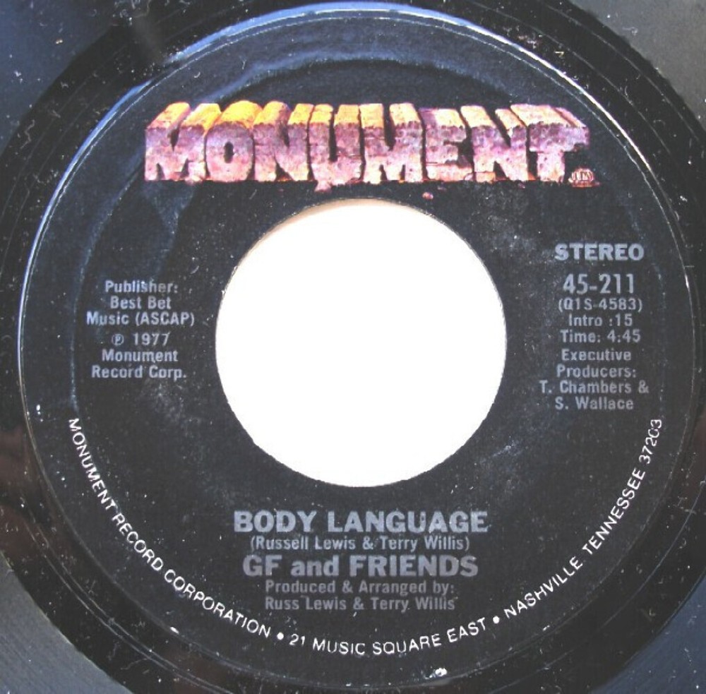 GF And Friends - Body Language / Body Motion - Monument - 45-211 - 7