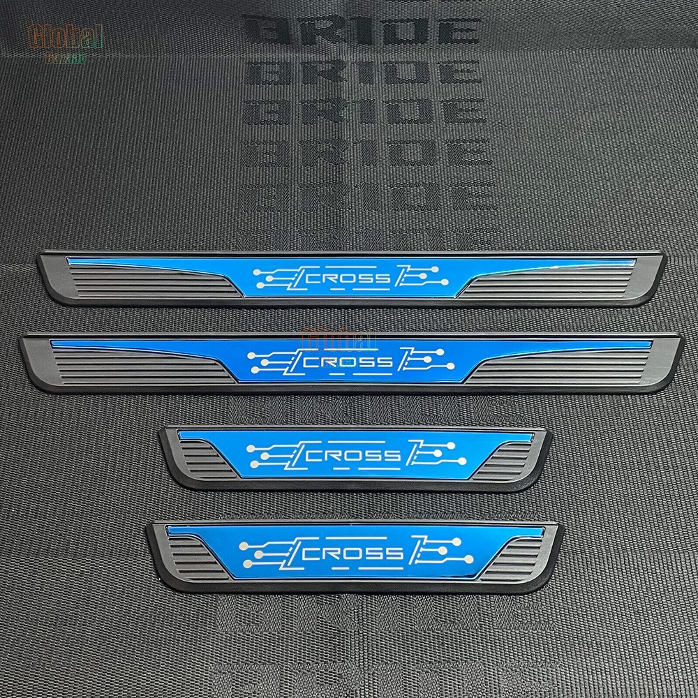 4PCS Door Sill Cover Plate Panel Step Protector Trim for Toyota Corolla Cross