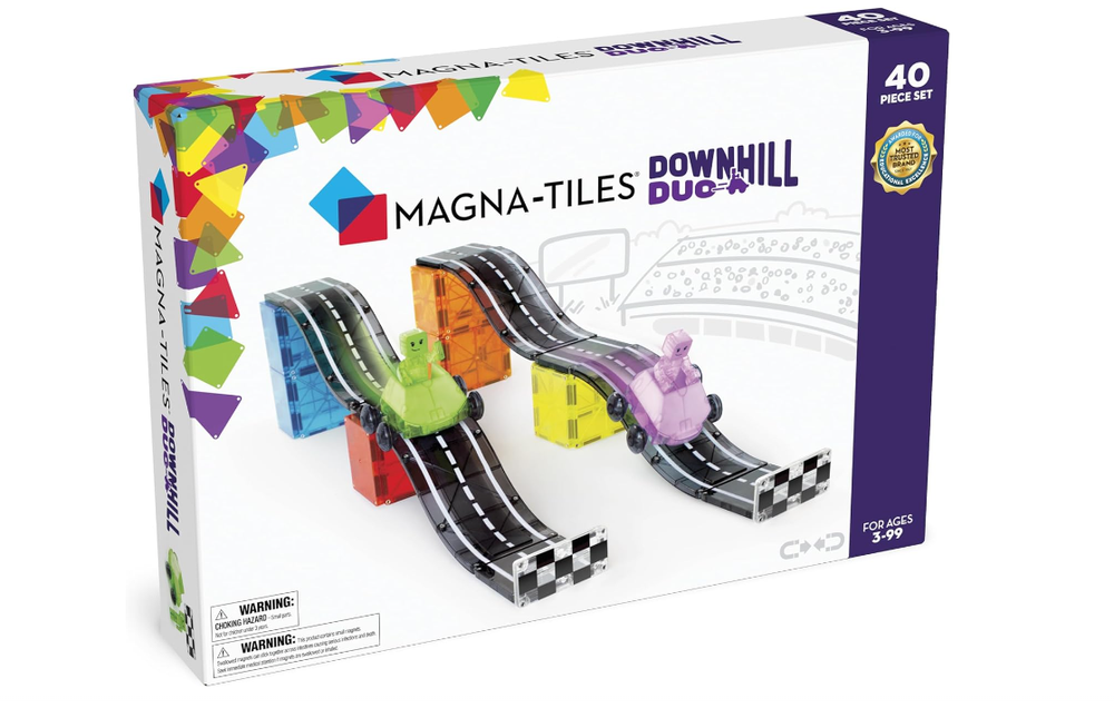 MAGNA-TILES 40-Piece Downhill Duo Magnetic Building Set with Free Shipping