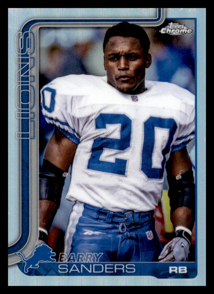 2025 Topps Chrome Football #404 Barry Sanders Image Variation