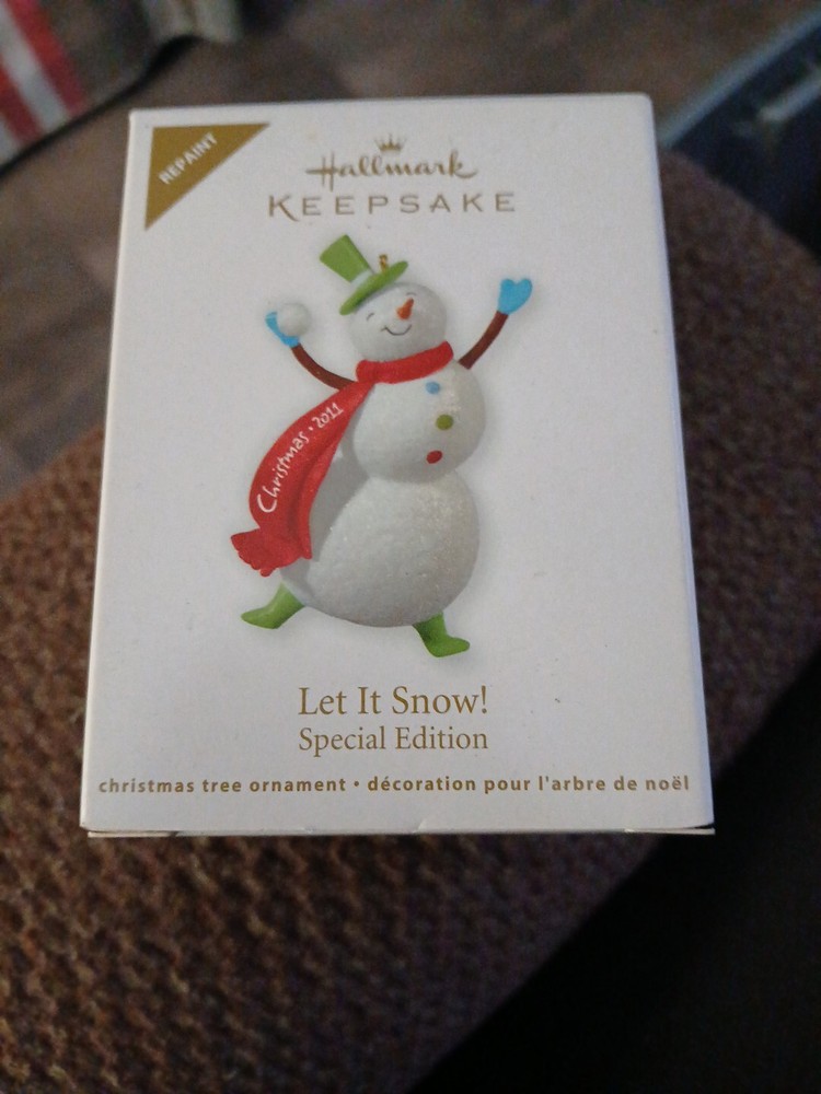 2011 Hallmark Keepsake Let It Snow Special Edition Repaint Christmas Ornament