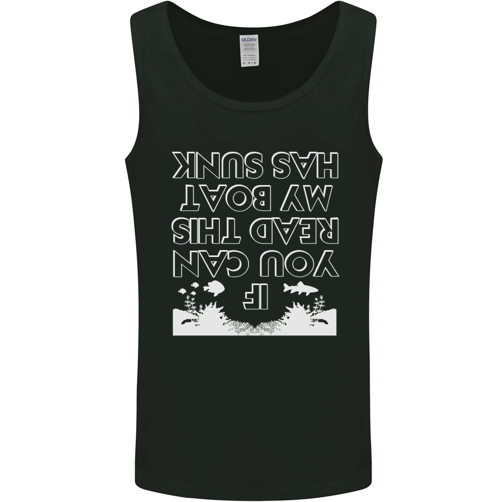 My Boat Has Sunk Sailing Sailor Boat Canoe Mens Vest Tank Top
