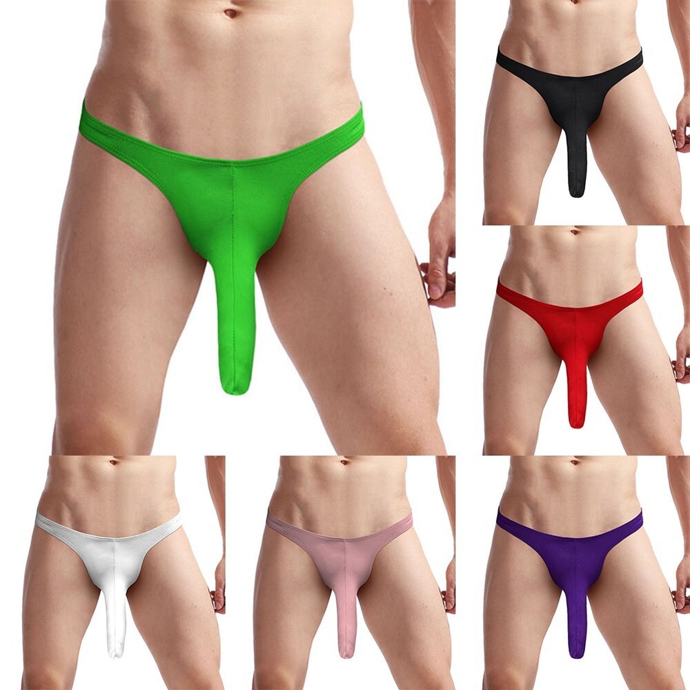 G String Mens Thong Long Elephant Nose Briefs Fit Waist Long Elephant Nose