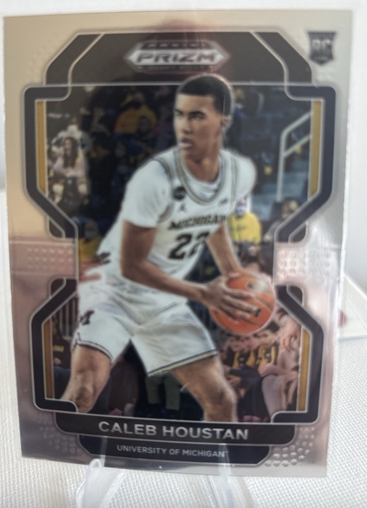 CALEB HOUSTAN 2022 2 Panini Prizm Draft Picks Rookie RC Purple n Base Michigan