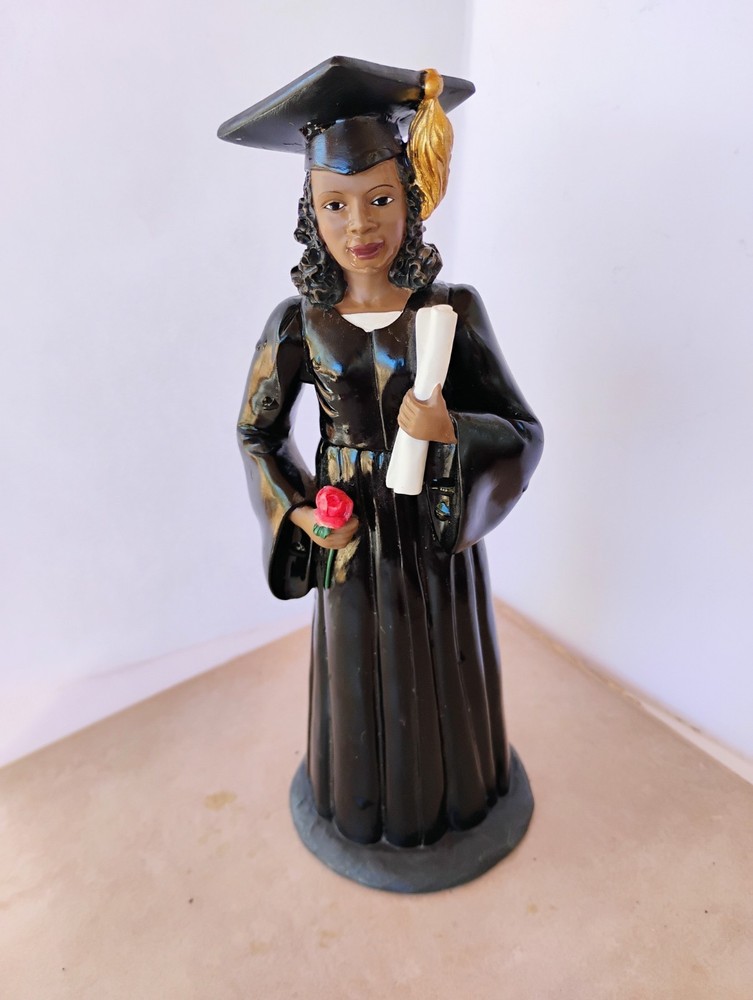 Black Art Female Graduate Figurine