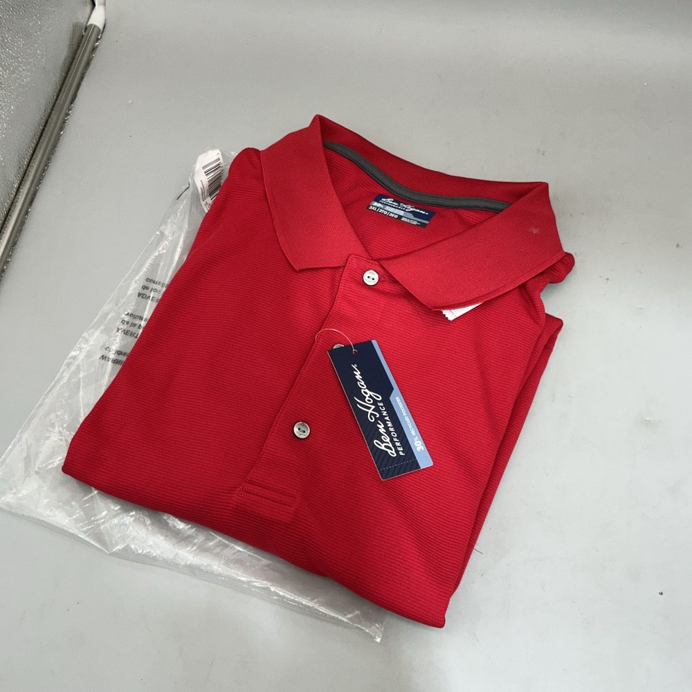 Ben Hogan Men’s Performance Stretch Shoulder Seams Polo Shirt Size 3XL Brand New