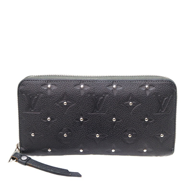 Louis Vuitton Zippy Wallet in Black Empreinte Leather Authentic