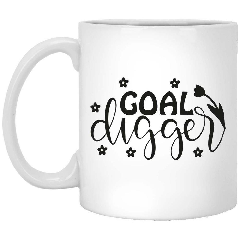 Goal Digger Football Coffee Mug Gift for Dad Mom or Brother Soccer Lover