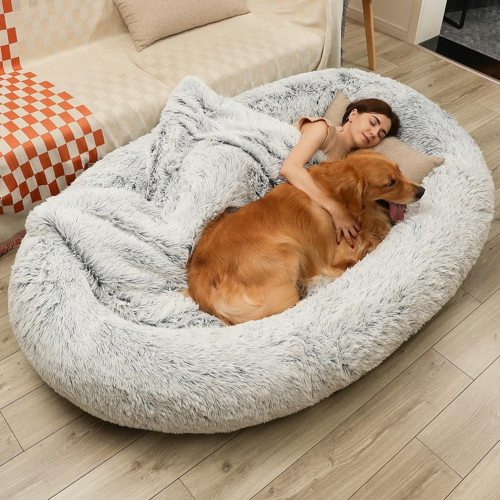 Large Dog Bed 71 L * 45 W * 12 Th for Large Dogs Giant Human Size Dog Bed for...