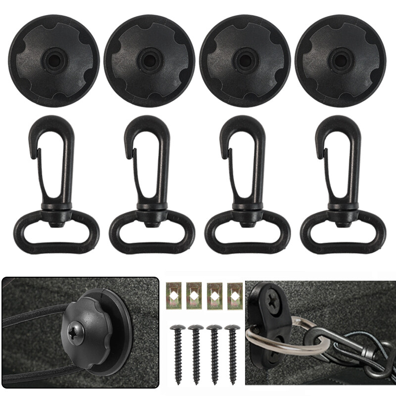 Car Storage Mesh Net Retaining Clip Anchors Screw Fixing Hardware Kit