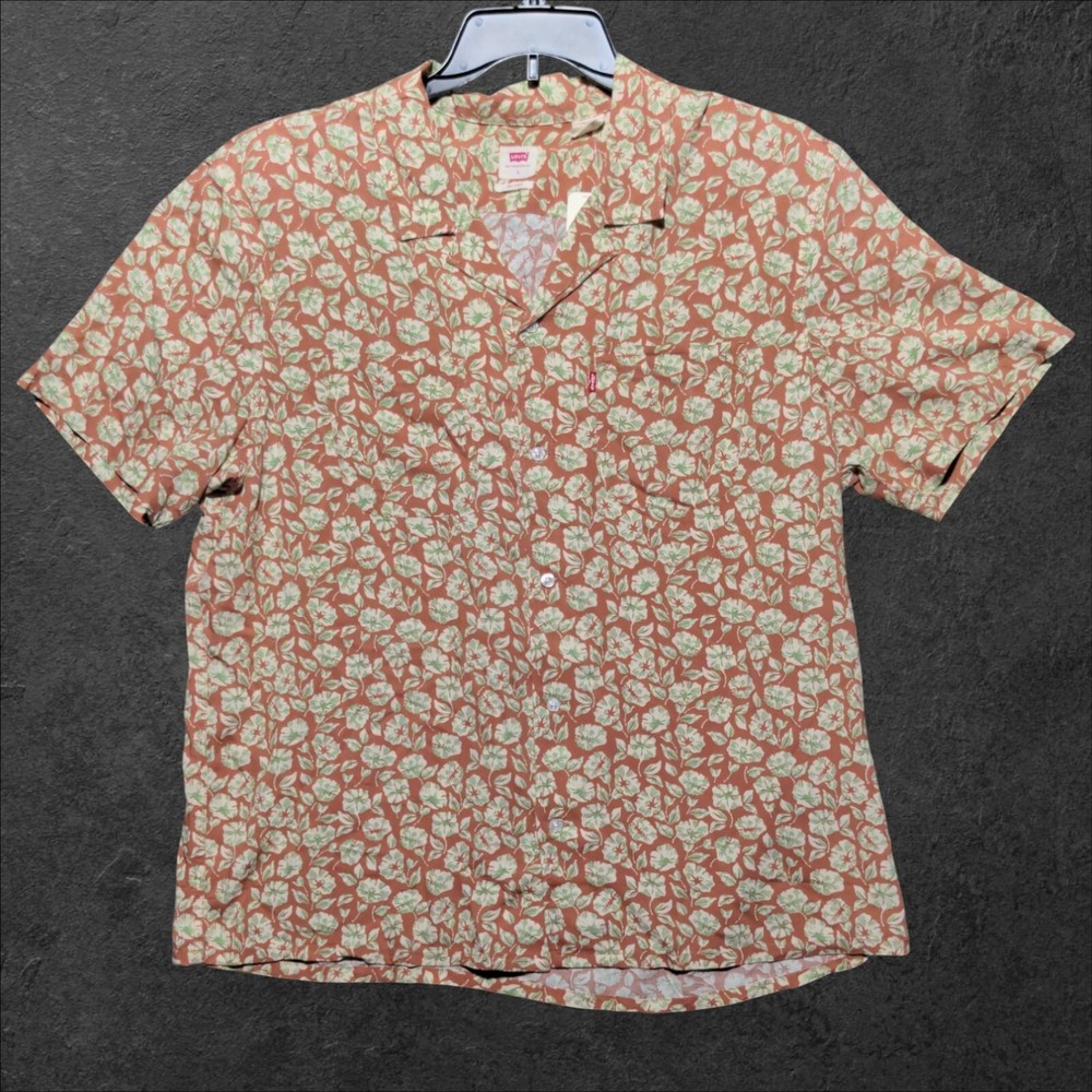 Levi's Classic Camper Relaxed Fit Short Sleeve Collared Button-up Shirt Men's L