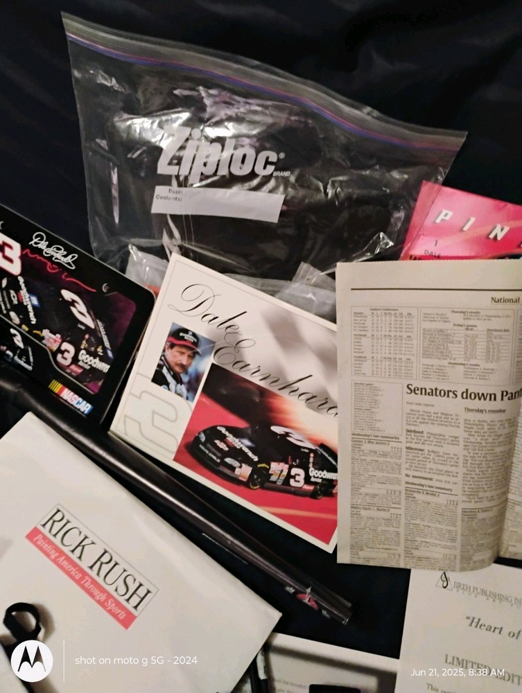 Dale Earnhardt Hats Pens Watches Playing Cards Memorabilia