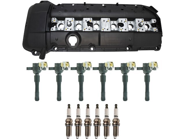 TRQ Ignition Coil Spark Plug Valve Cover Kit fits BMW 330xi 2001-2002 93JFDR
