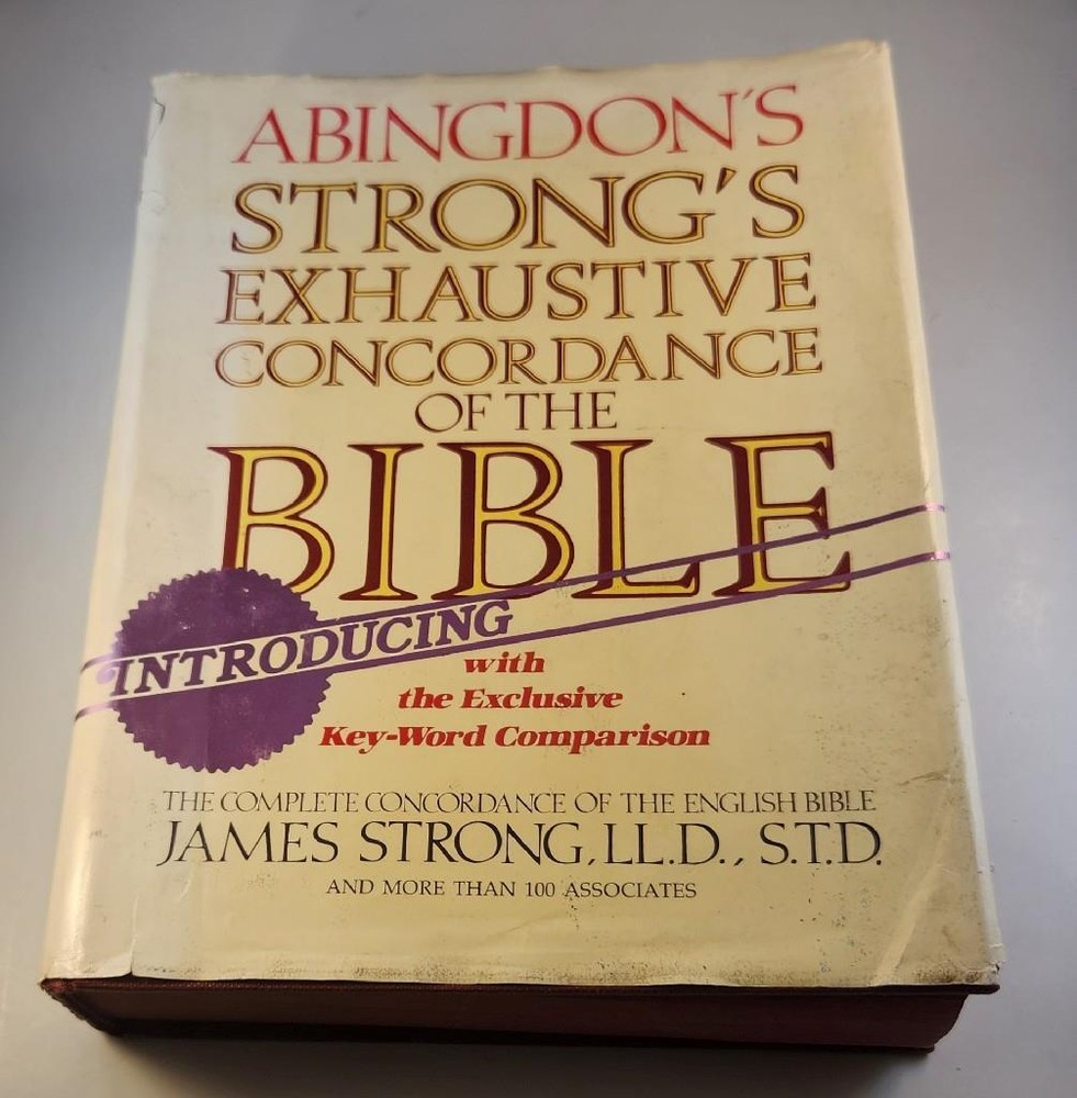 1980 Abingdon's Strong's Exhaustive Concordance Of The Bible HB/DJ Thumb Indexed