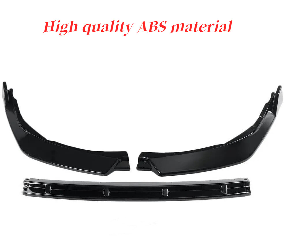 Glossy Black Front Bumper Lip for 2021-2024 Toyota Camry SE XSE Models