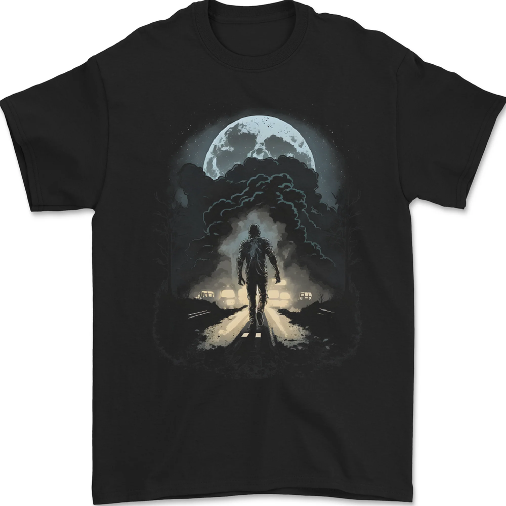 Zombie Street Halloween Mens T-Shirt 100% Cotton