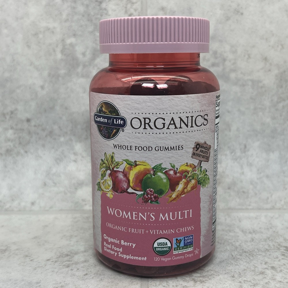 Garden of Life Organic Womens Berry Gummy Vitamins 120 Count