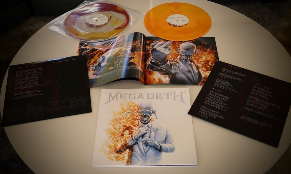 MEGADETH - SELF-TITLED - ORANGE RED - MAGMA LIQUID FILLED 2xLP Brand New