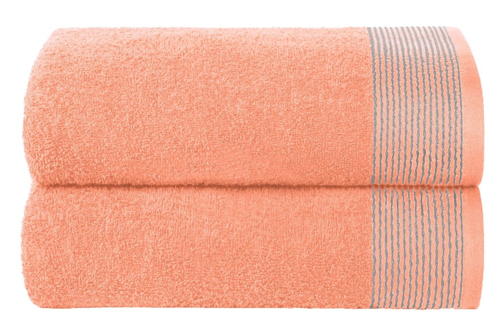 Ultra Soft 2-Pack Oversized 100% Cotton Bath Towels 28x55 Inches