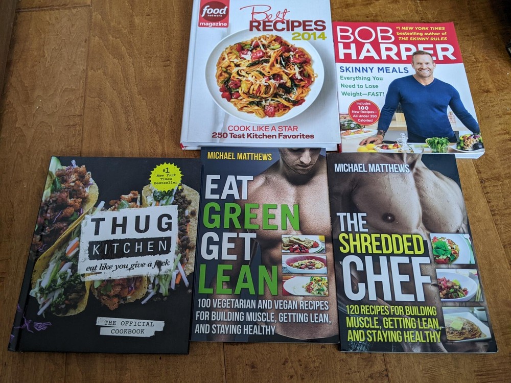 NEW set of cookbooks all new weight loss - plant based - food network - $100+