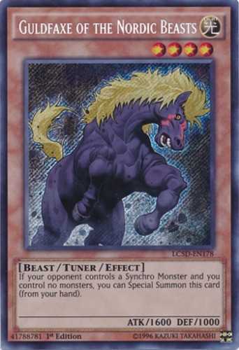 Guldfaxe Nordic Beast LC5D-EN178 Secret Rare 1st Edition NM