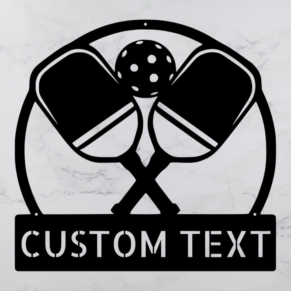 Personalized Pickleball Metal Sign Custom Sports Decor for Pickleball Fans