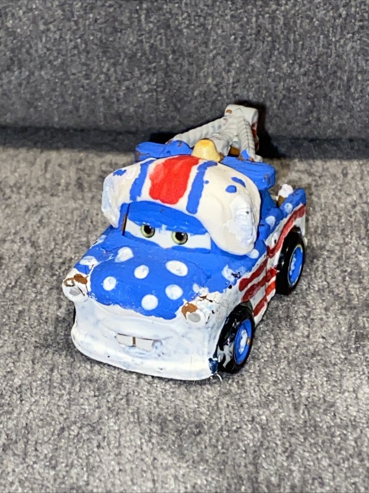 Disney Pixar Cars CUSTOM Mater The Greater Mini Racers Mattel