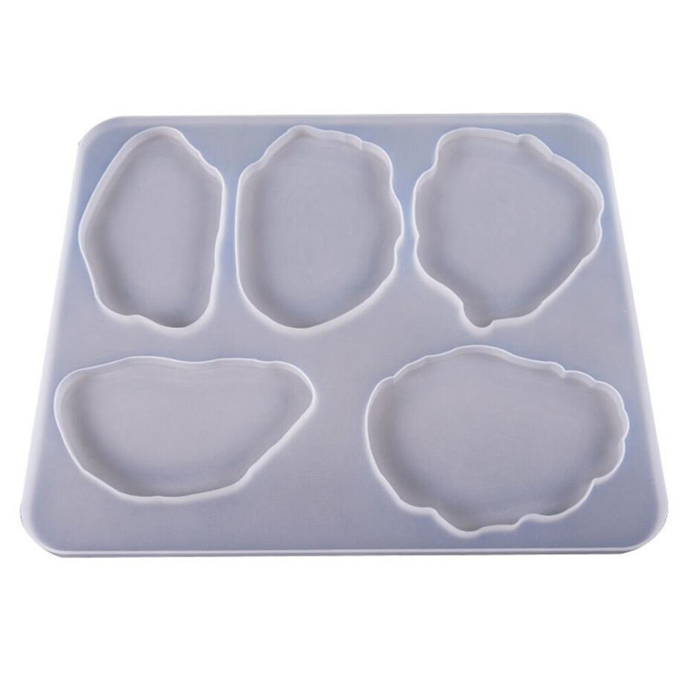 Silicone Resin Molds Irregular Coasters Pendant Mold for Jewelry Making Craft