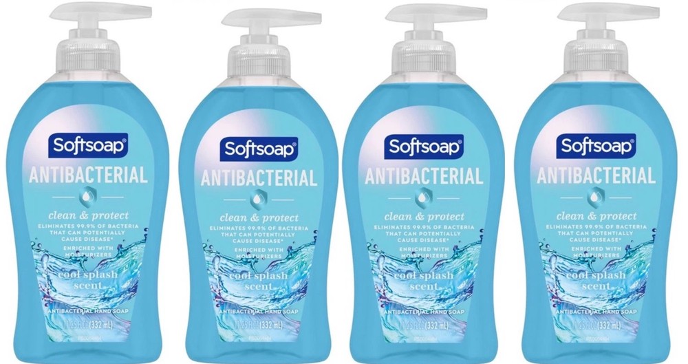 4-Pack Softsoap Antibacterial Cool Splash Liquid Hand Soap, 11.25 oz