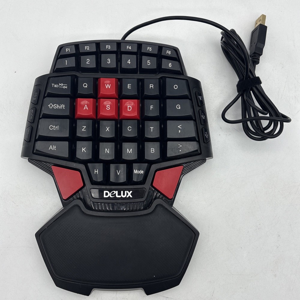Delux T9 46 Key Singlehanded HitMan Wired Gaming Keyboard Professional Ergonomic