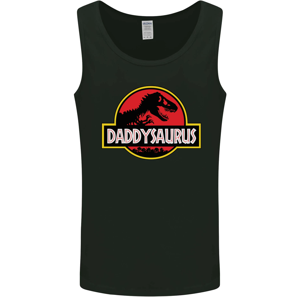 Daddysaurus Funny Fathers Day Daddy Mens Vest Tank Top