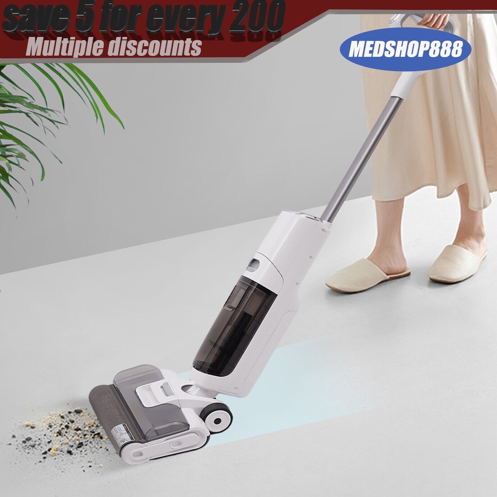 Wet Dry Vacuum Cleaner One-Step Mop Cordless Hardwood Floor Vacuum Cleaner