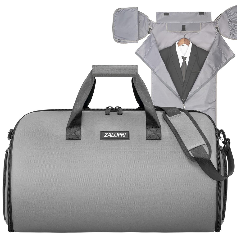 Convertible Garment Duffel Bag with Shoe Compartment Carry-On Luggage for Travel