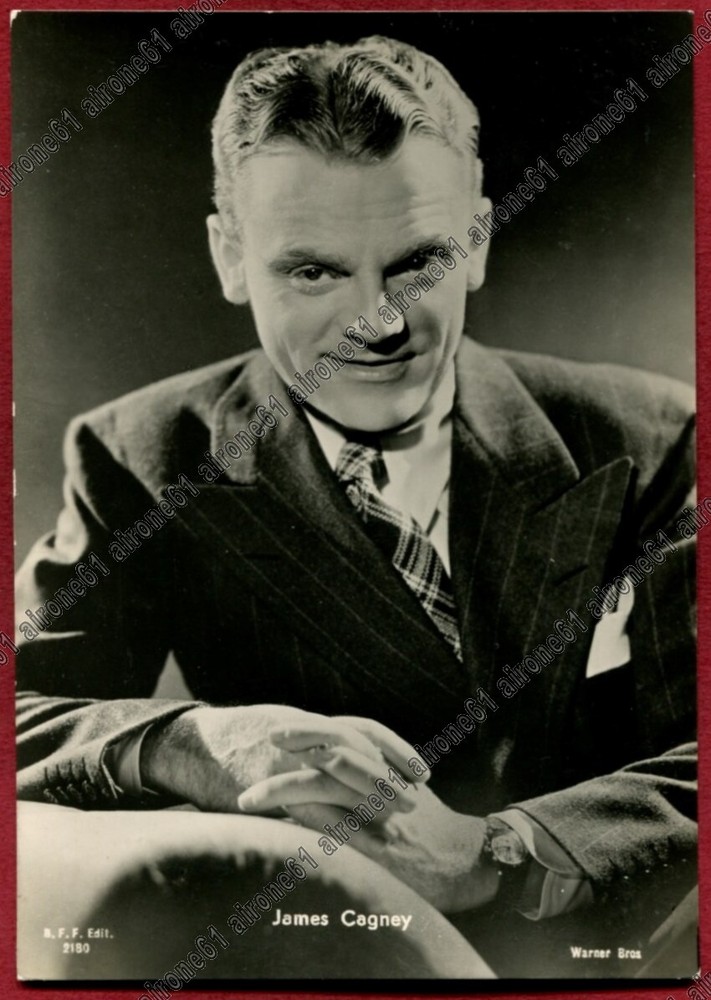 James Cagney Vintage Cinema Memorabilia - Rare Real Photo from Actor Ed Ballerini Fratini Collection - Classic Movie Collectible