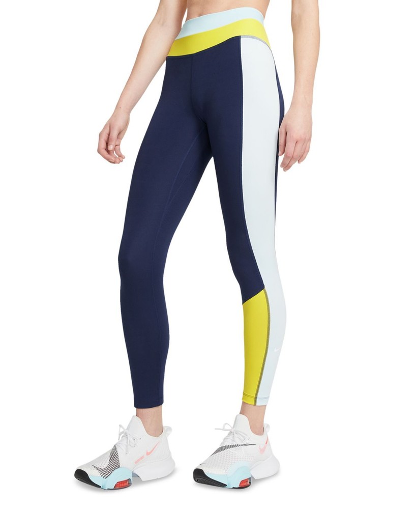 Nike XS Womens Leggings Midnight Navy Glacier Blue White
