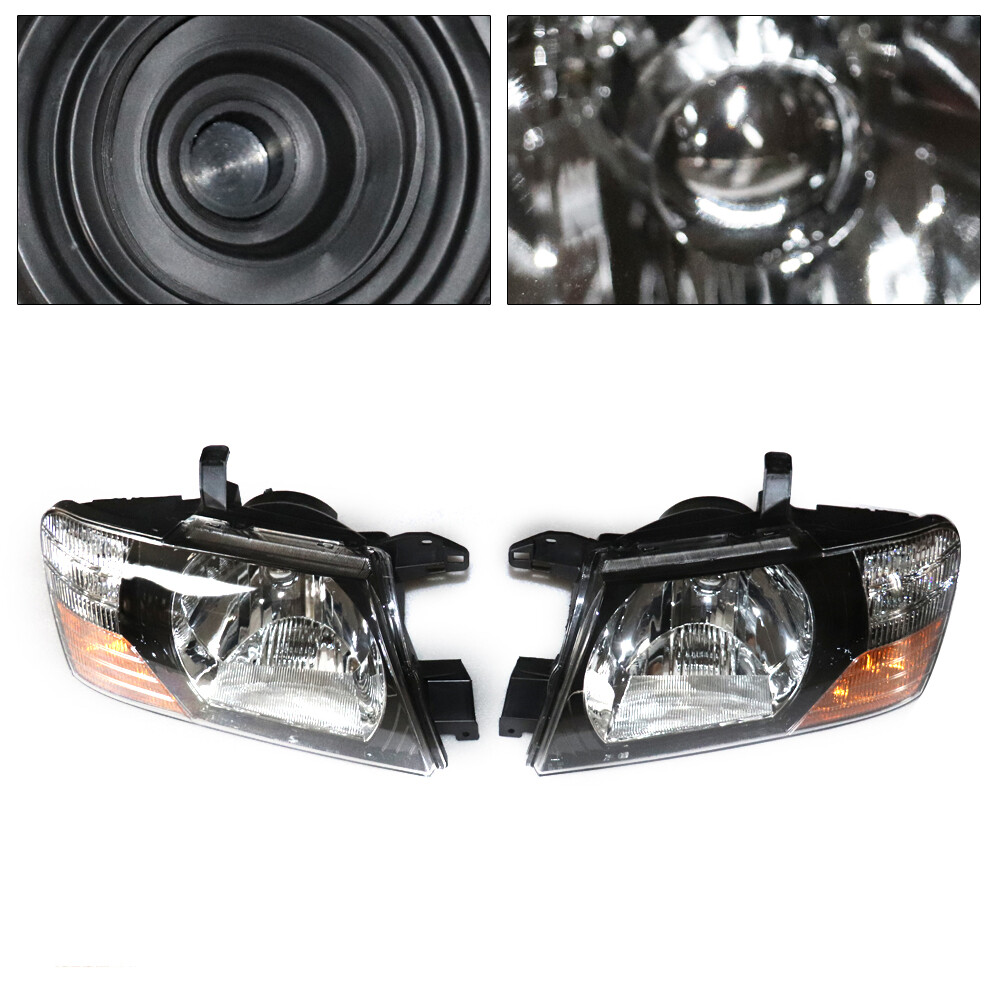 Fit For 2000-2006 Mitsubishi Pajero Montero Left Right Set Headlights Headlamps