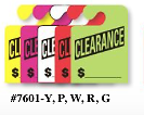 Car Dealer Rear View Hang Tags J- Hook Clearance
