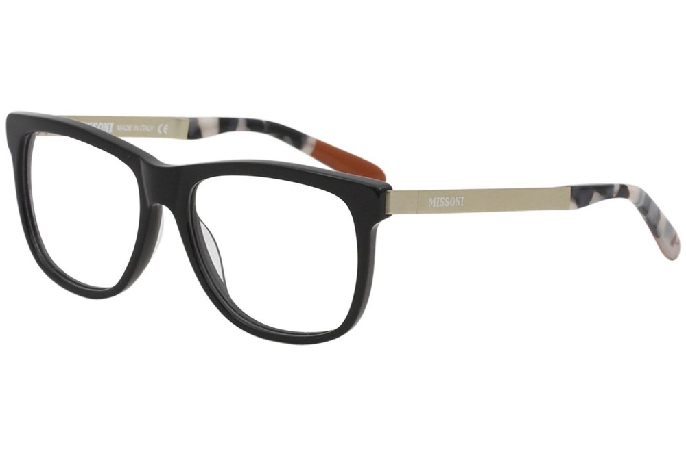 Missoni Women's MI360V Black Gold Eyeglass Frame 54mm Optical
