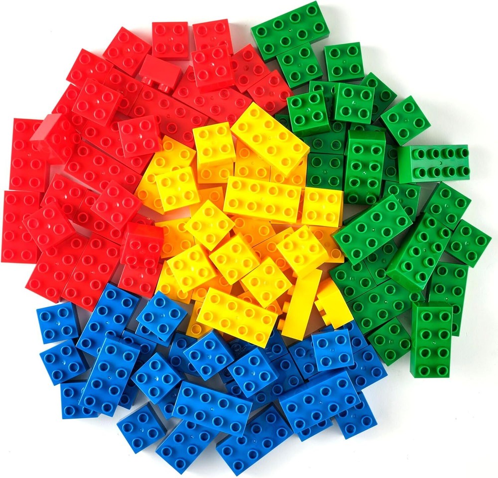 108 Pcs Big Blocks Set, Large Building Blocks Compatible with All Major Brands