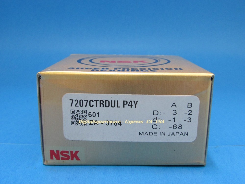 NSK 7207CTRDULP4Y Abec-7 Super Precision Spindle Bearings