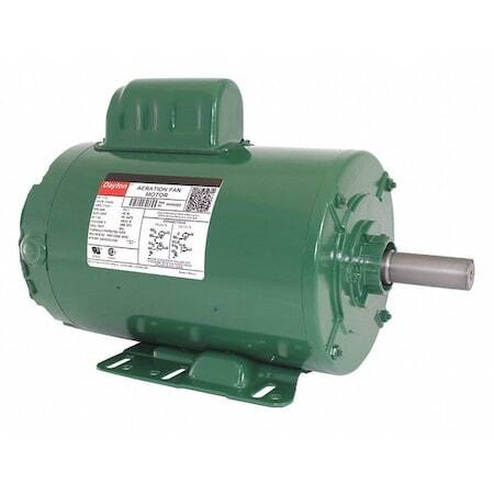 Dayton 4K060 Capacitor-Start Aeration Fan Motor, 1 1/2 Hp, 115/230V Ac Voltage,