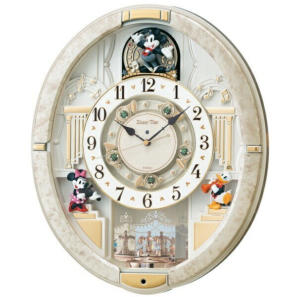 SEIKO FW580W Disney Mickey Mouse Radio Wave Hanging Clock with Melody