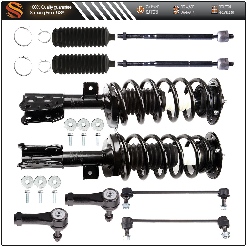 2005-2006 Chevy Equinox Front Suspension Kit with Struts Sway Links Tie Rods